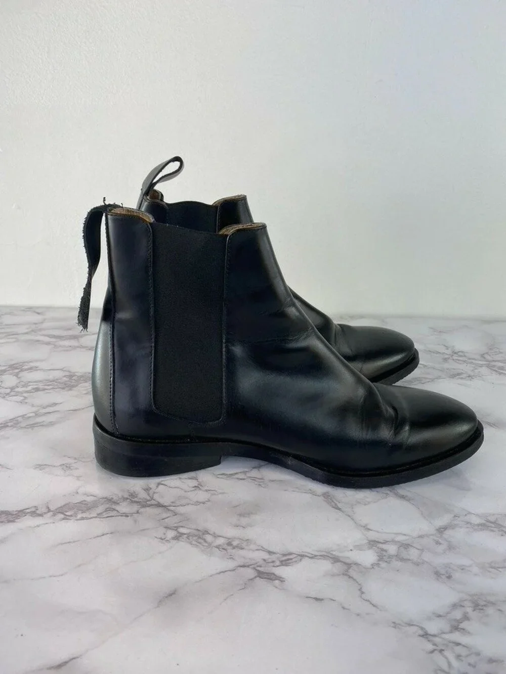 Everlane Women's Black Leather Chelsea Ankle Boots Sz 6.5
